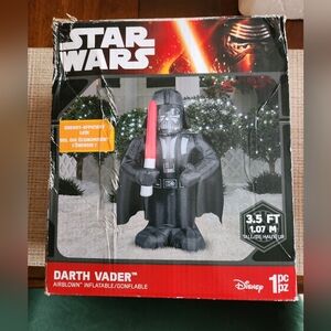 Star Wars Darth Vader Inflatable with Red Lightsaber NIB
